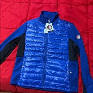 Men's Vibrant Blue Puffer Jacket